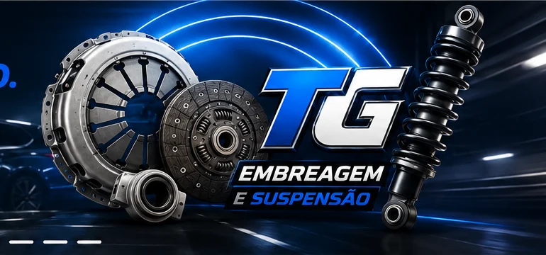 Conjunto automotivo TG com embreagem e suspensão
